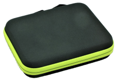 Preview: Hartschalen-Etui aus Nylon mit 63 Sammelgläsern - für je 22 Gramm Gold